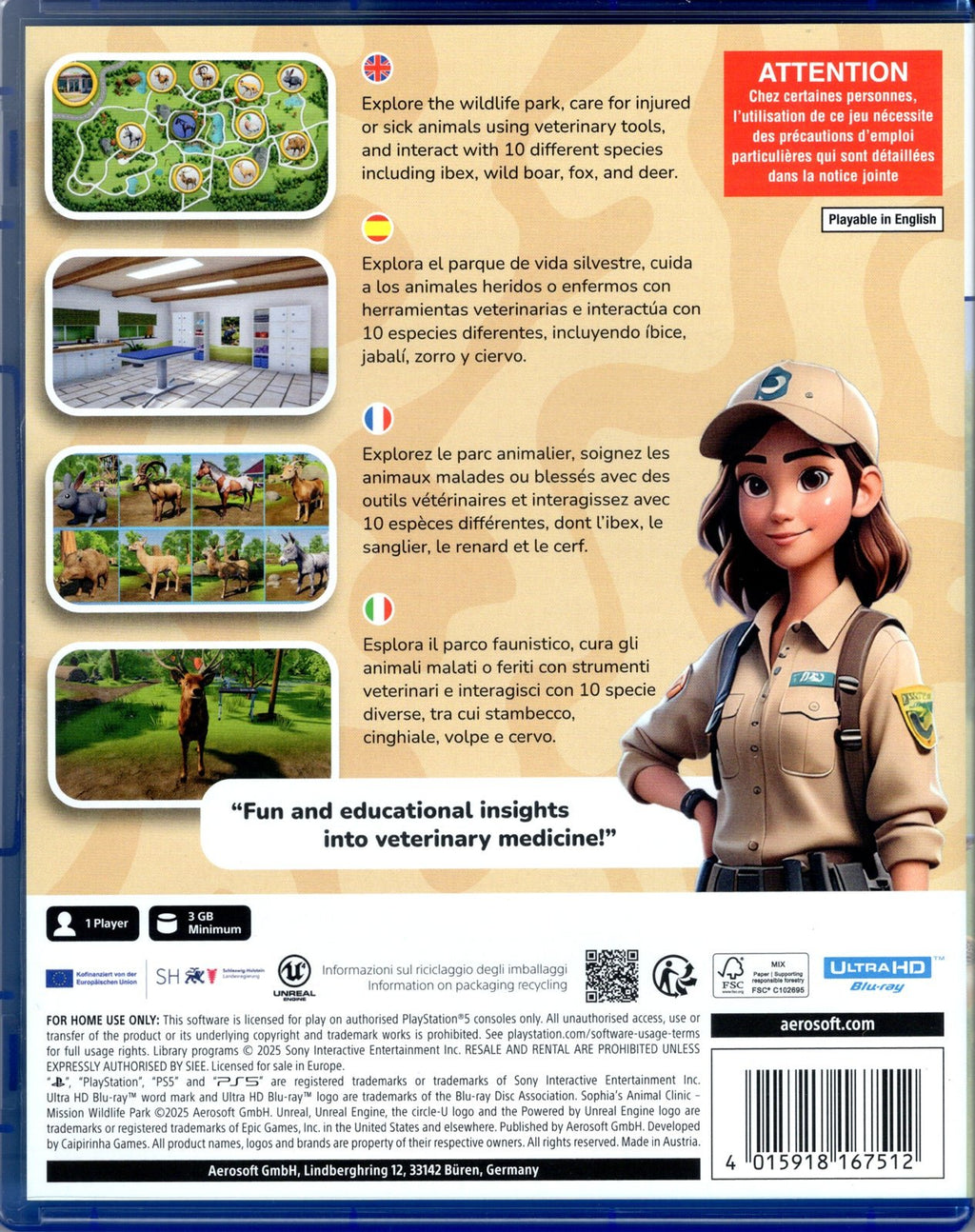Sophia's Animal Clinic - BASCO GAMES