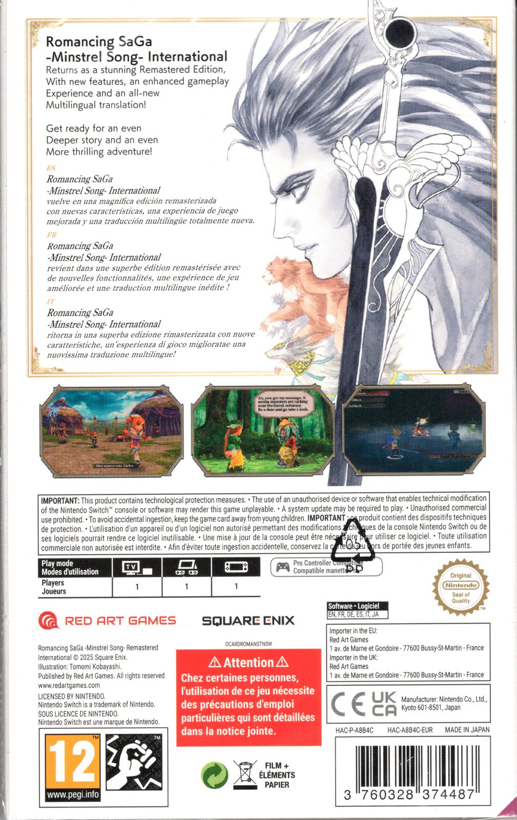 Romancing SaGa: Minstrel Song Remastered International - BASCO GAMES