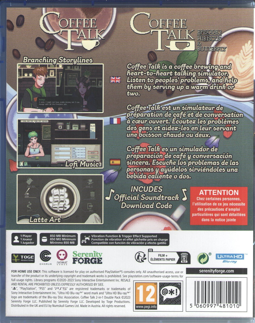Coffee Talk 2 in 1 Double Pack - BASCO GAMES