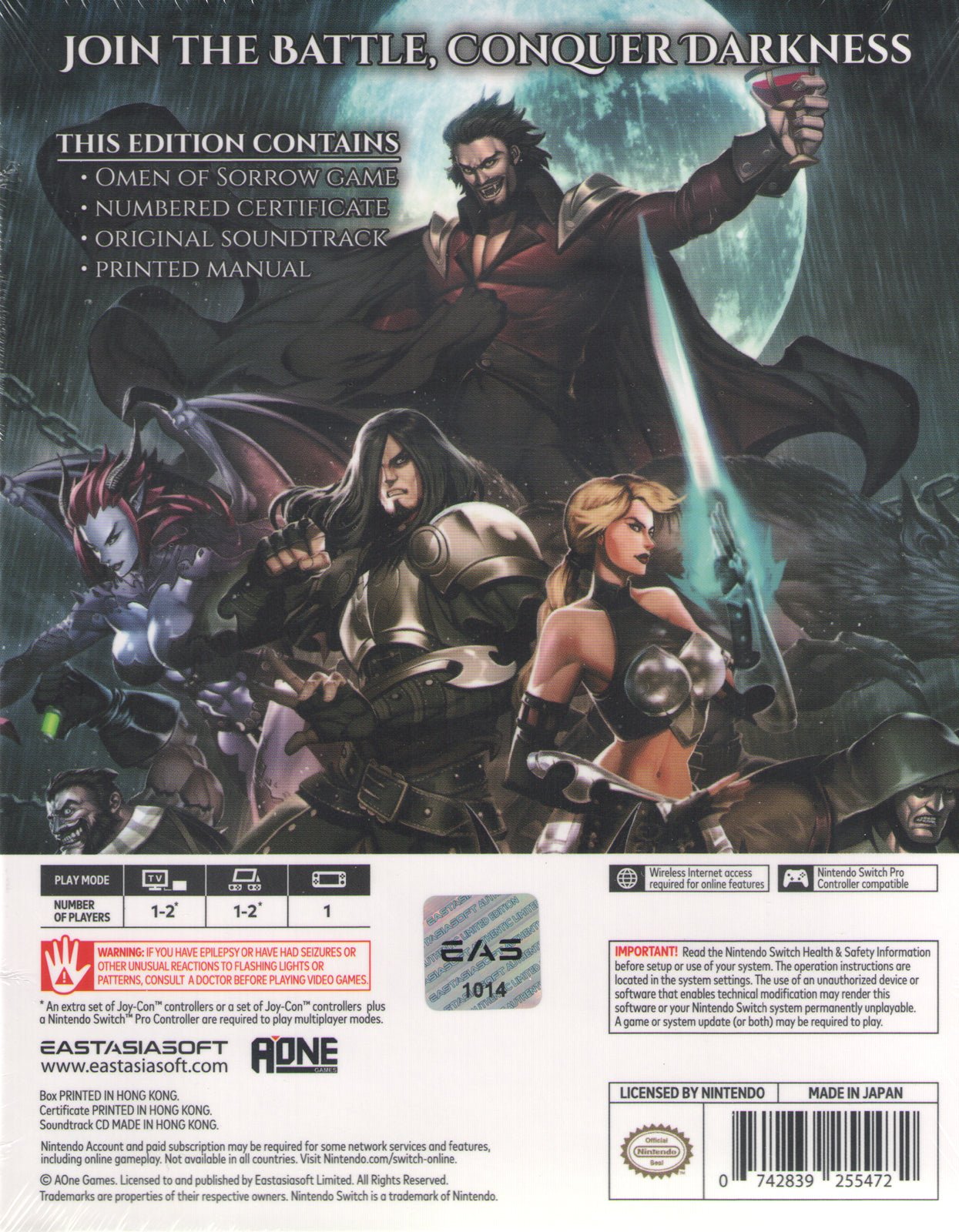 Omen of Sorrow Limited Edition - BASCO GAMES