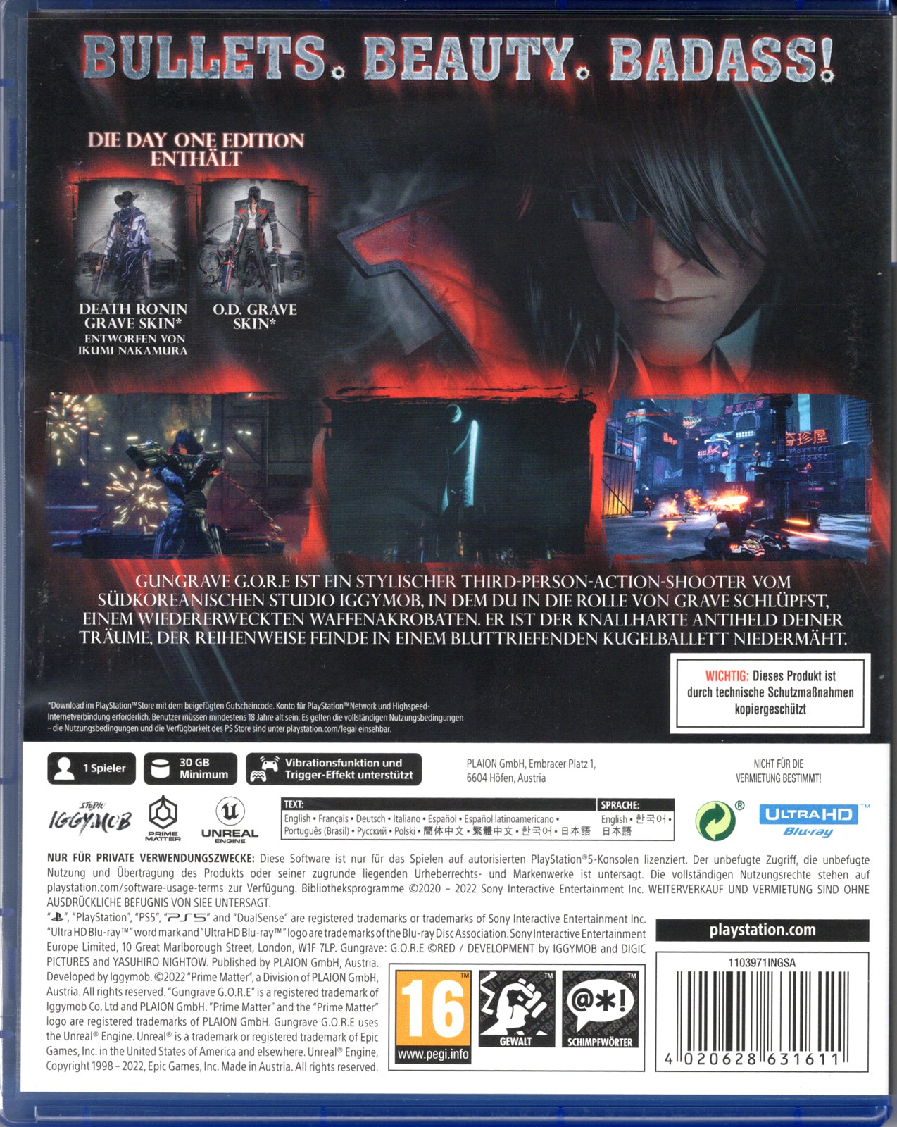 Gungrave G.O.R.E Day One Edition - BASCO GAMES