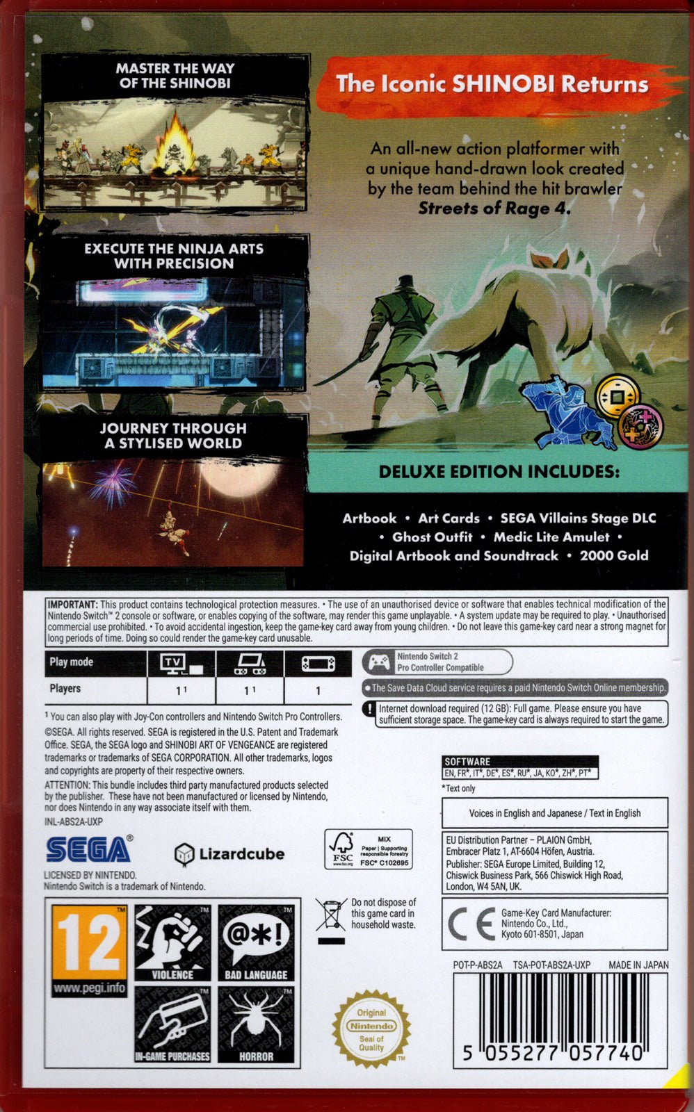 Shinobi: Art of Vengeance Deluxe Edition - BASCO GAMES