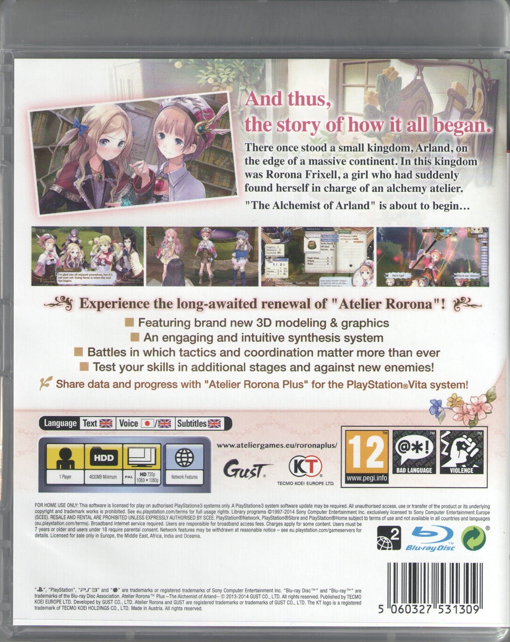 Atelier Rorona Plus: Alchemist Of Arland - BASCO GAMES