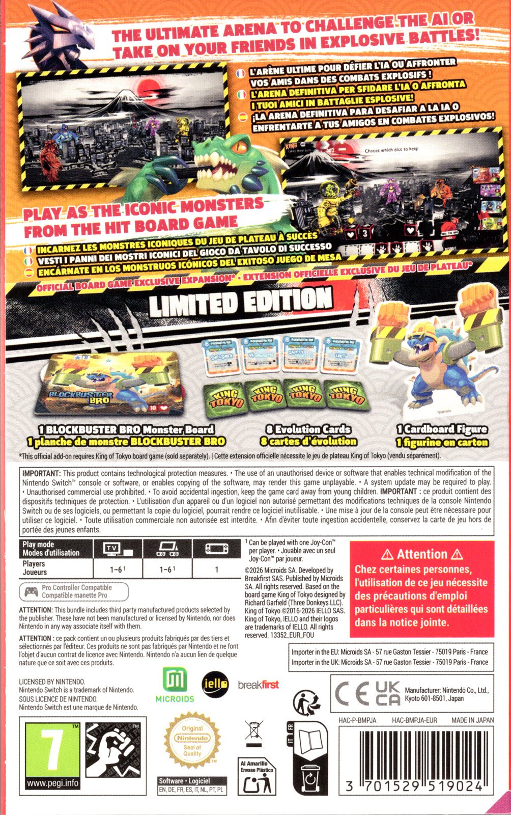 King of Tokyo Limited Edition - BASCO GAMES