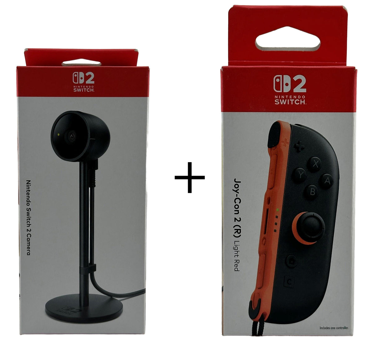 Official OEM Joy-Con™ 2 (L) Light Red + Camera - BASCO GAMES