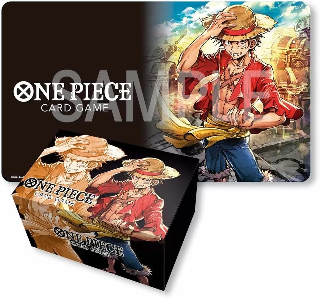 One Piece™ Card Game: Playmat and Storage Box Set - Monkey D Luffy - BASCO GAMES