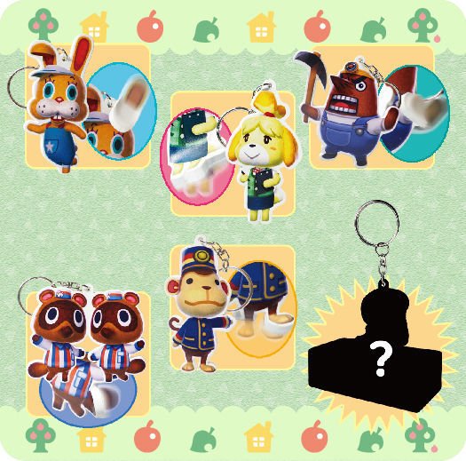 Animal Crossing Bendable Keychain - BASCO GAMES