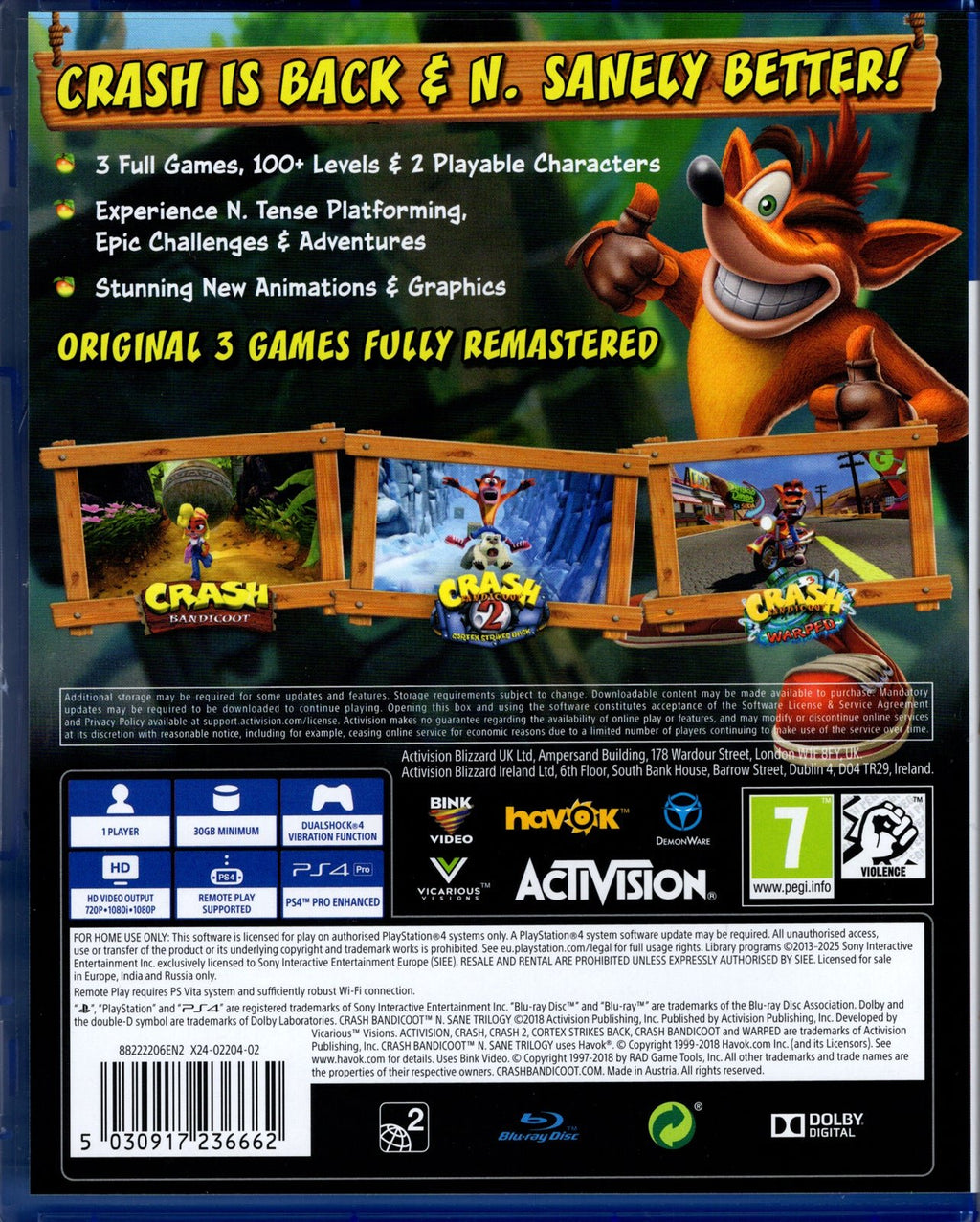 Crash Bandicoot N.Sane Trilogy - BASCO GAMES