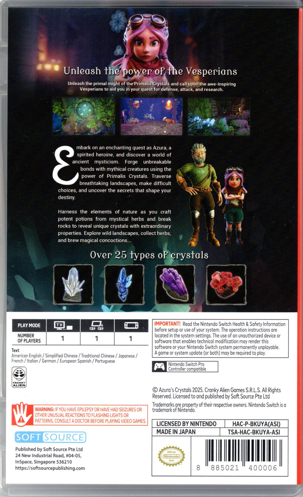 Azura's Crystals - BASCO GAMES