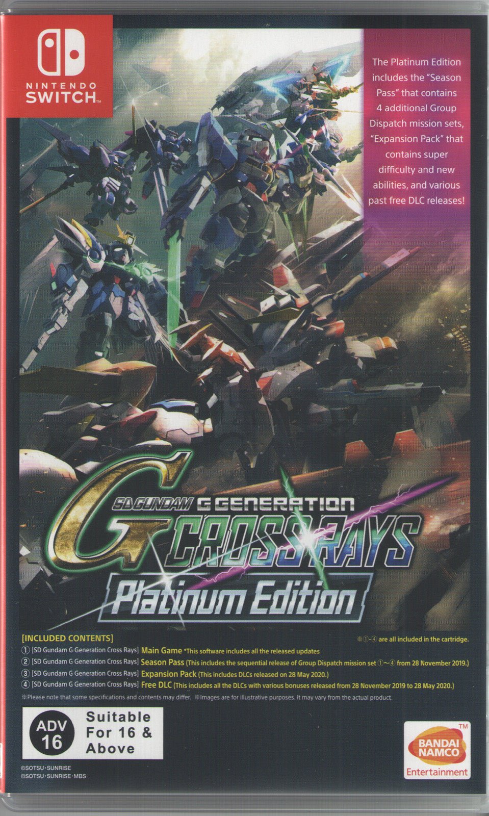 SD Gundam G Generation Crossrays Platinum Ed - BASCO GAMES