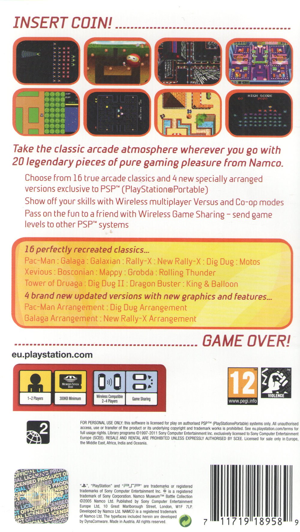 Namco Museum Battle Collection - BASCO GAMES
