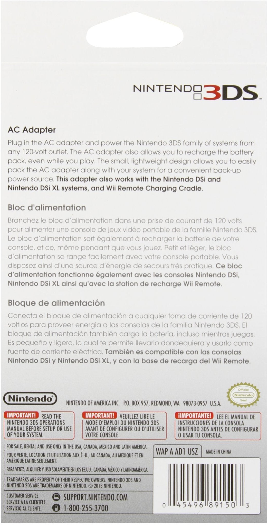 Official OEM AC Adapter - BASCO GAMES