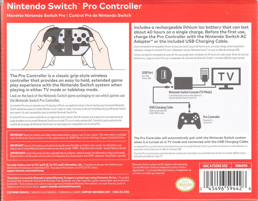 Official Pro Controller Super Smash Bro Edition - BASCO GAMES