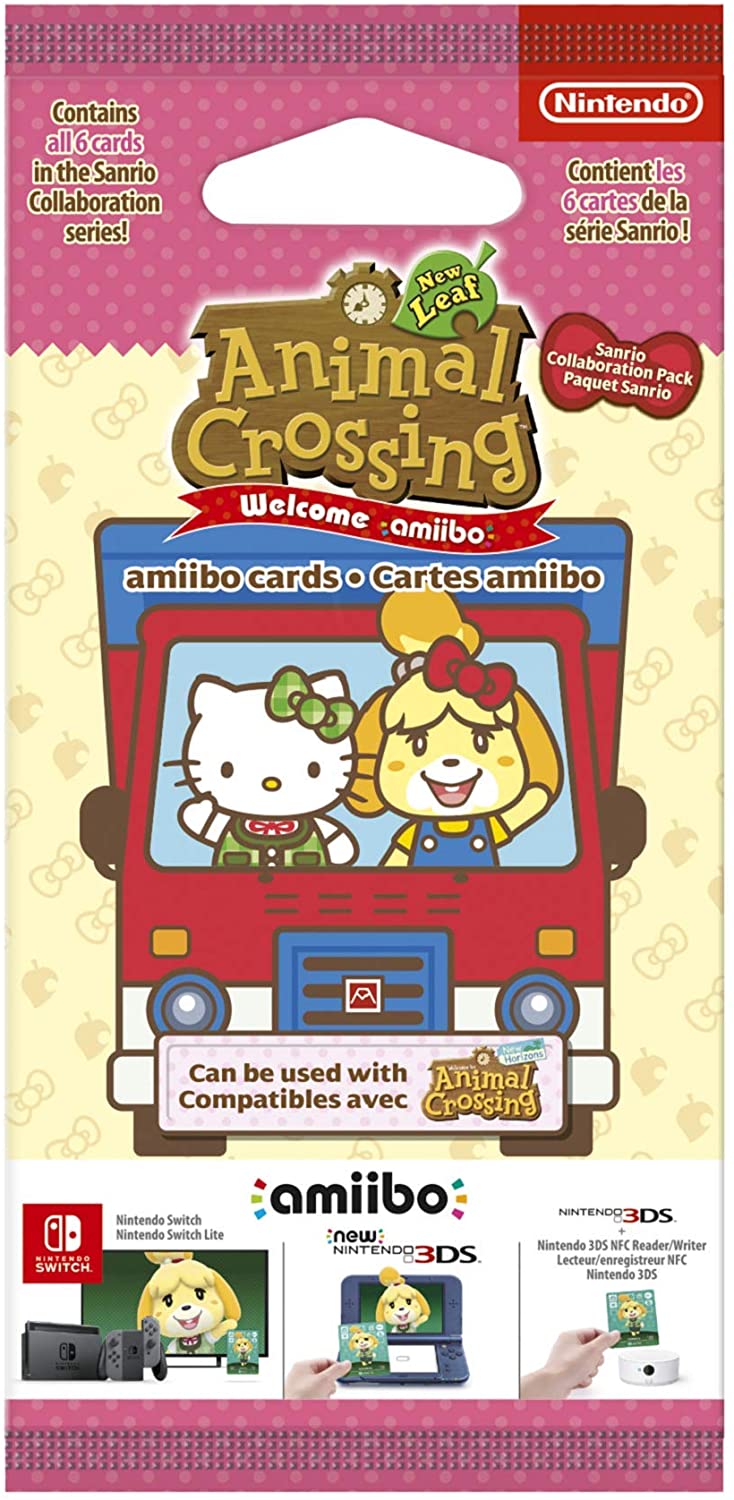 Animal Crossing Amiibo Sanrio Collaboration Pack (6 Cards) - BASCO GAMES