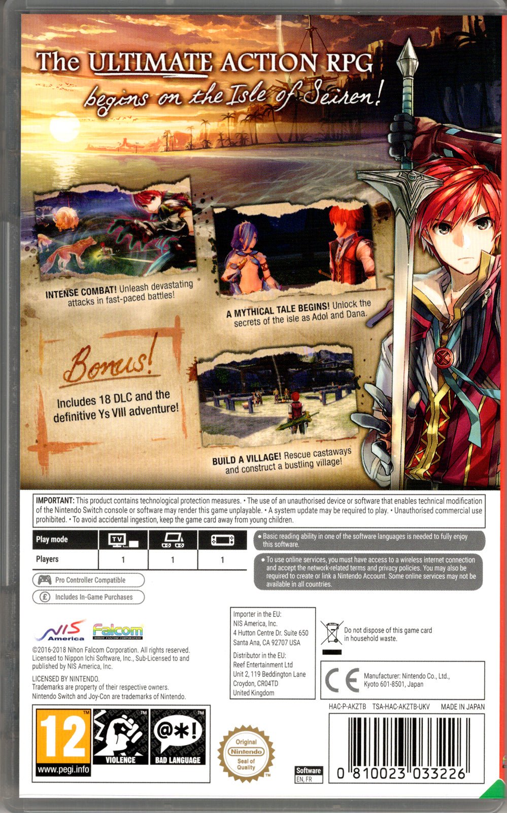 Ys VIII: Lacrimosa of Dana - BASCO GAMES