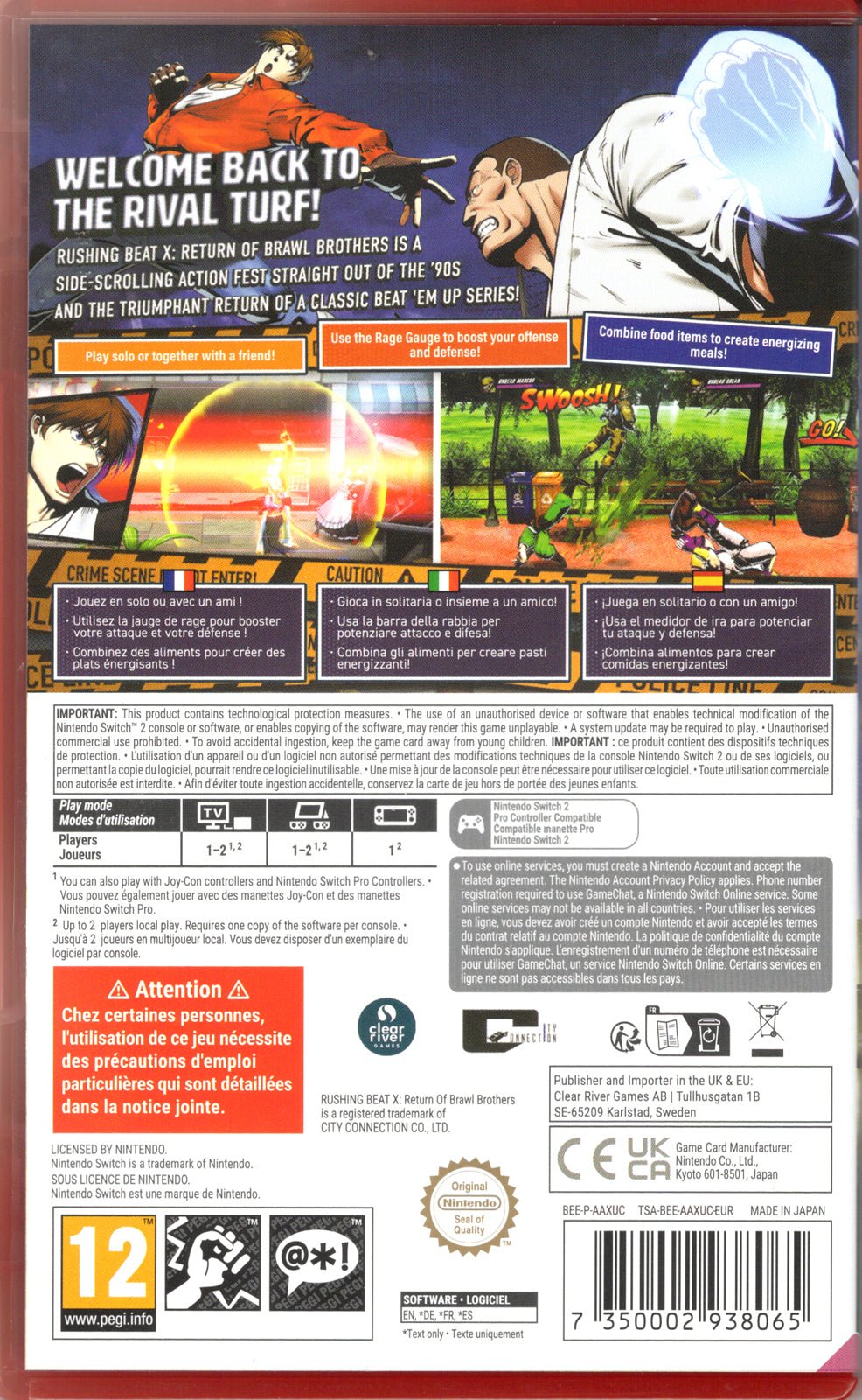Rushing Beat X: Return of the Brawl Brothers - BASCO GAMES