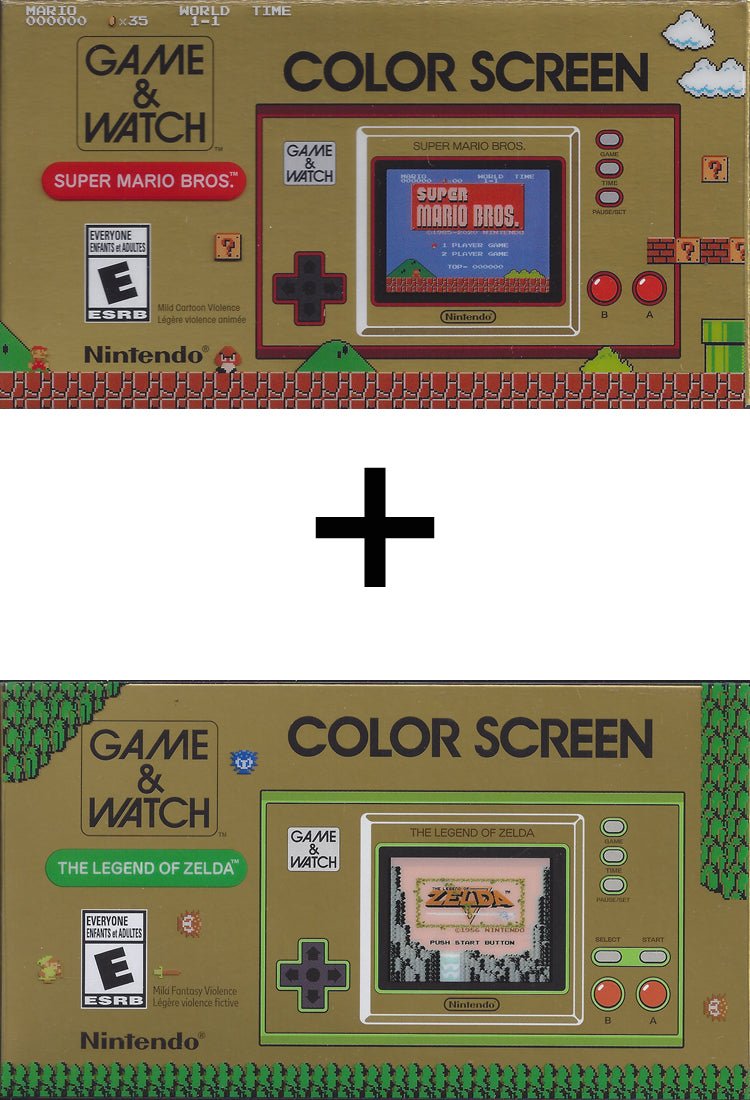 Nintendo Game & Watch - Super Mario Bros + Legend of Zelda - BASCO GAMES