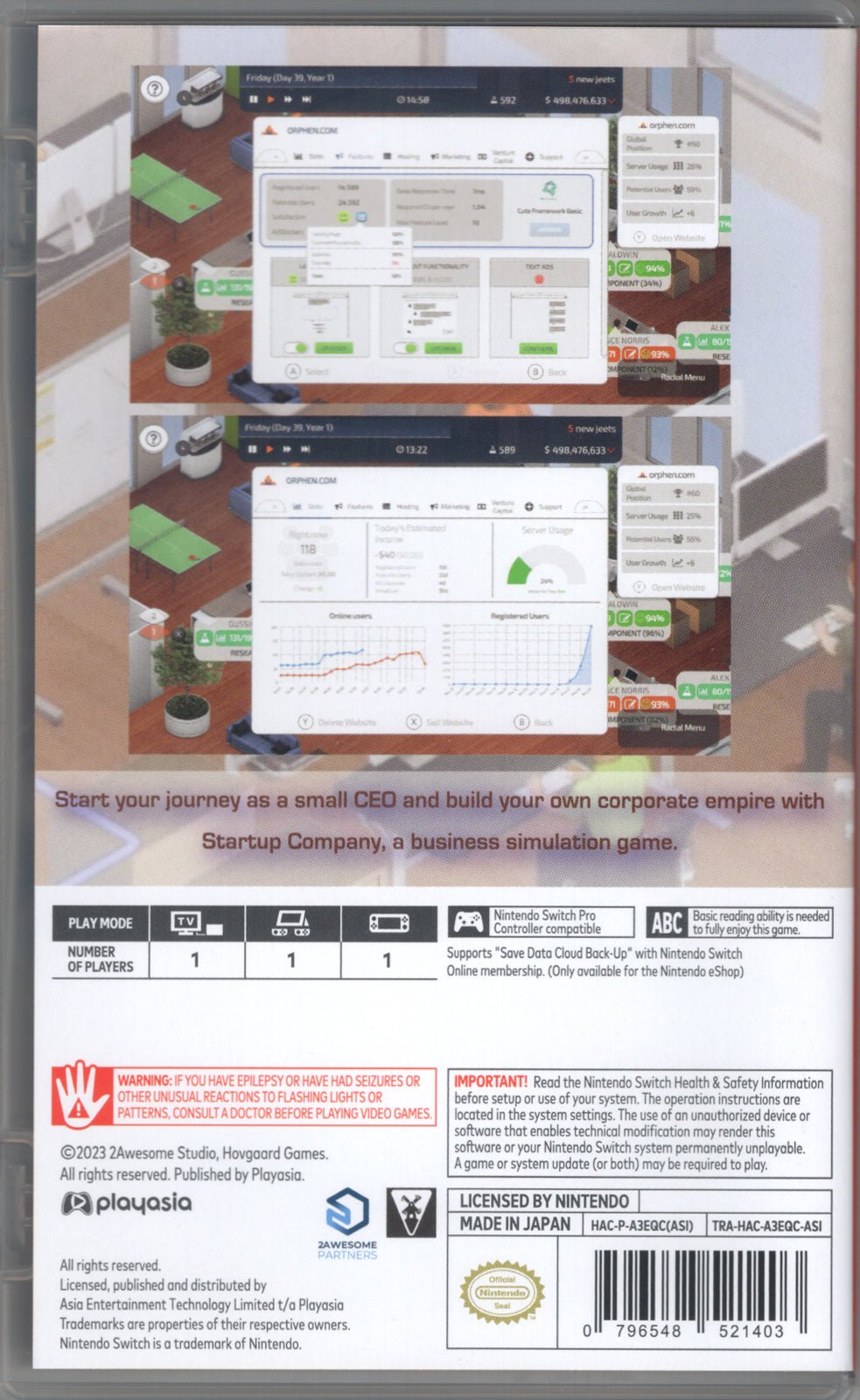 Startup Company Console Edition - BASCO GAMES