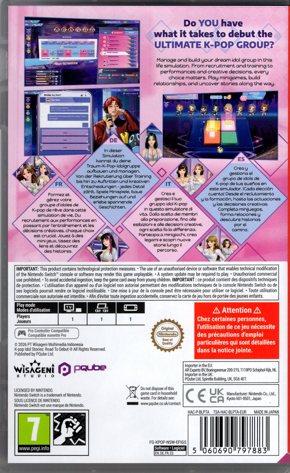 K-Pop Idol Stories Road to Debut - BASCO GAMES