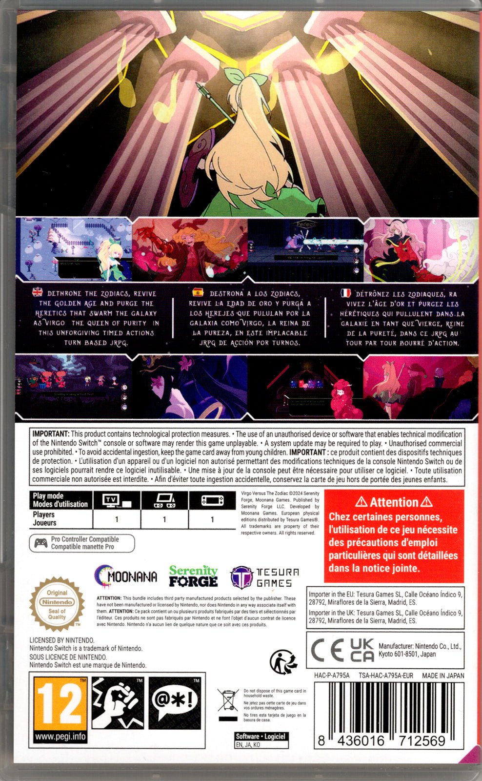 Virgo Versus The Zodiac - BASCO GAMES