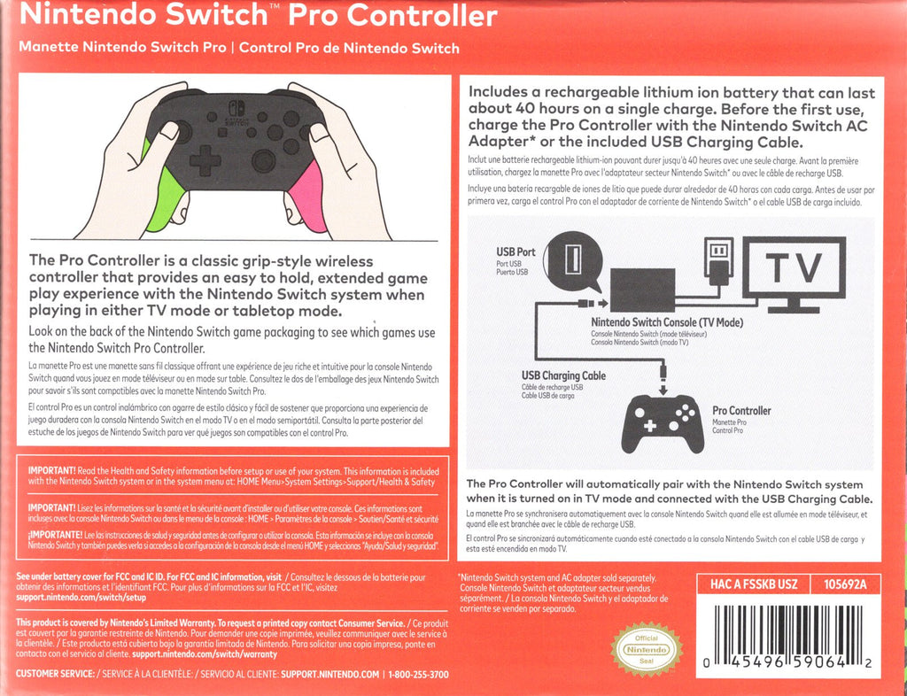 Official Pro Controller Splatoon 2 Edition - BASCO GAMES