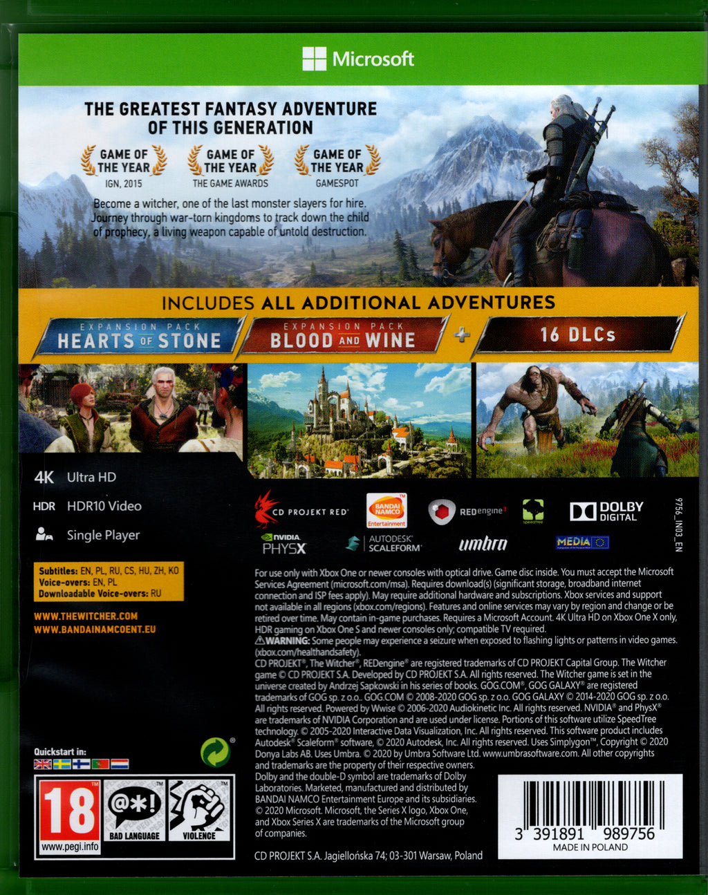 The Witcher 3 Game of the Year Edition