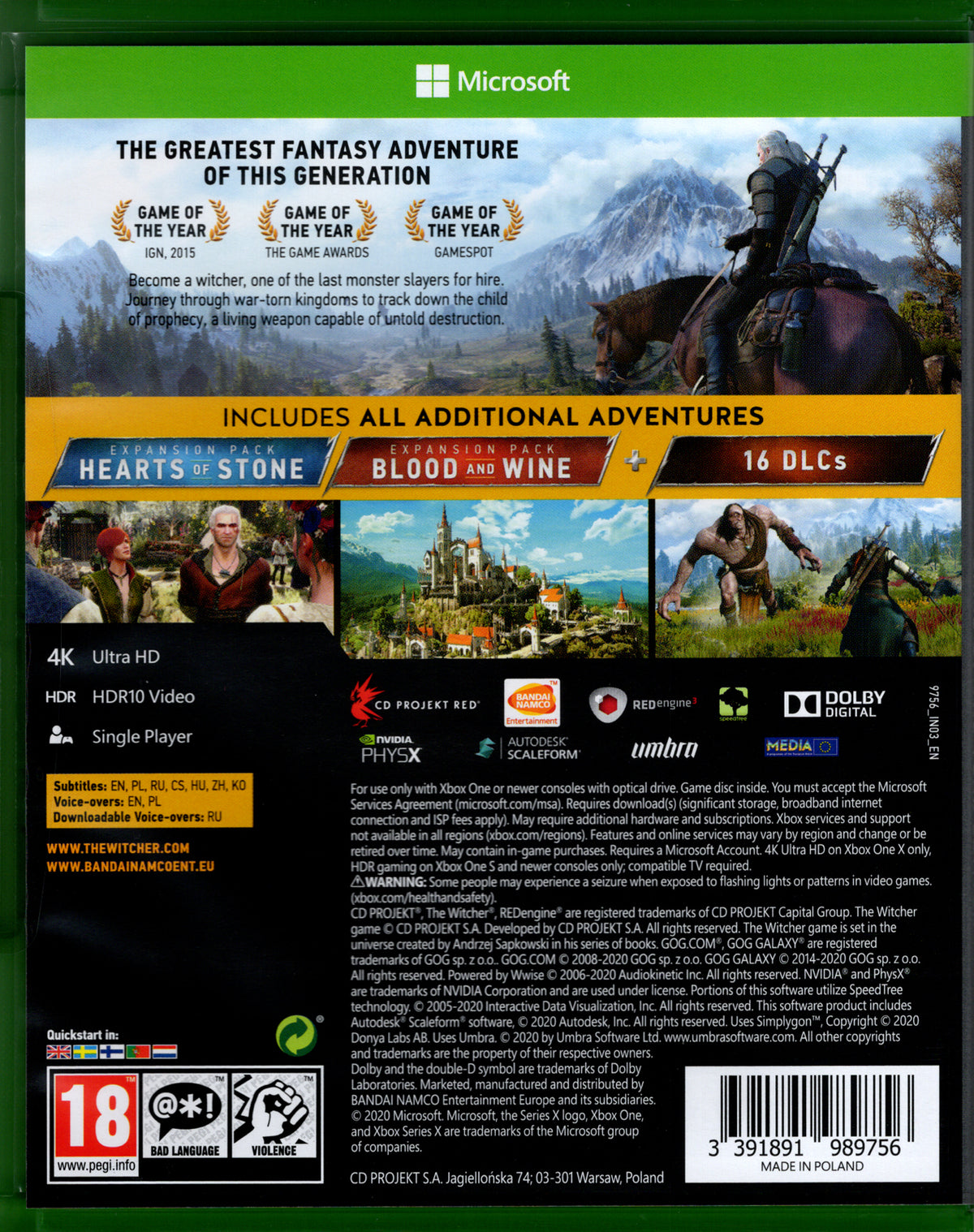 The Witcher 3 Game of the Year Edition