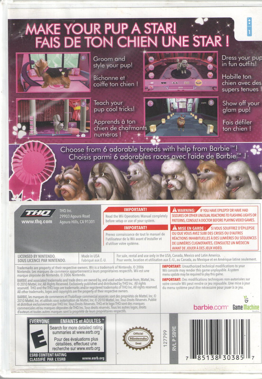 Barbie Groom And Glam Pups - BASCO GAMES