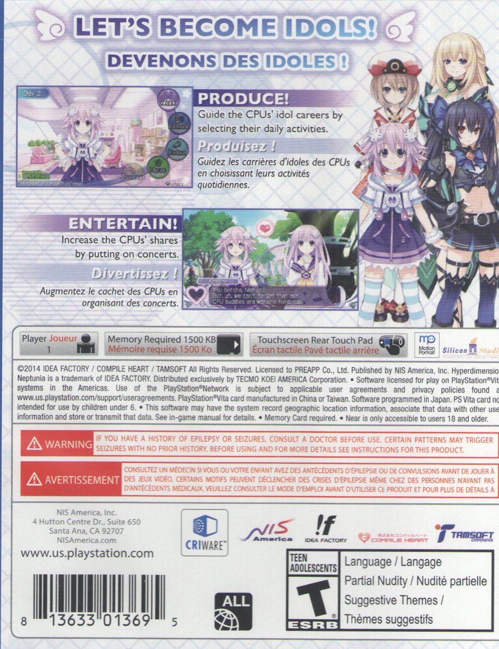 Hyperdimension Neptunia Producing Perfection - BASCO GAMES