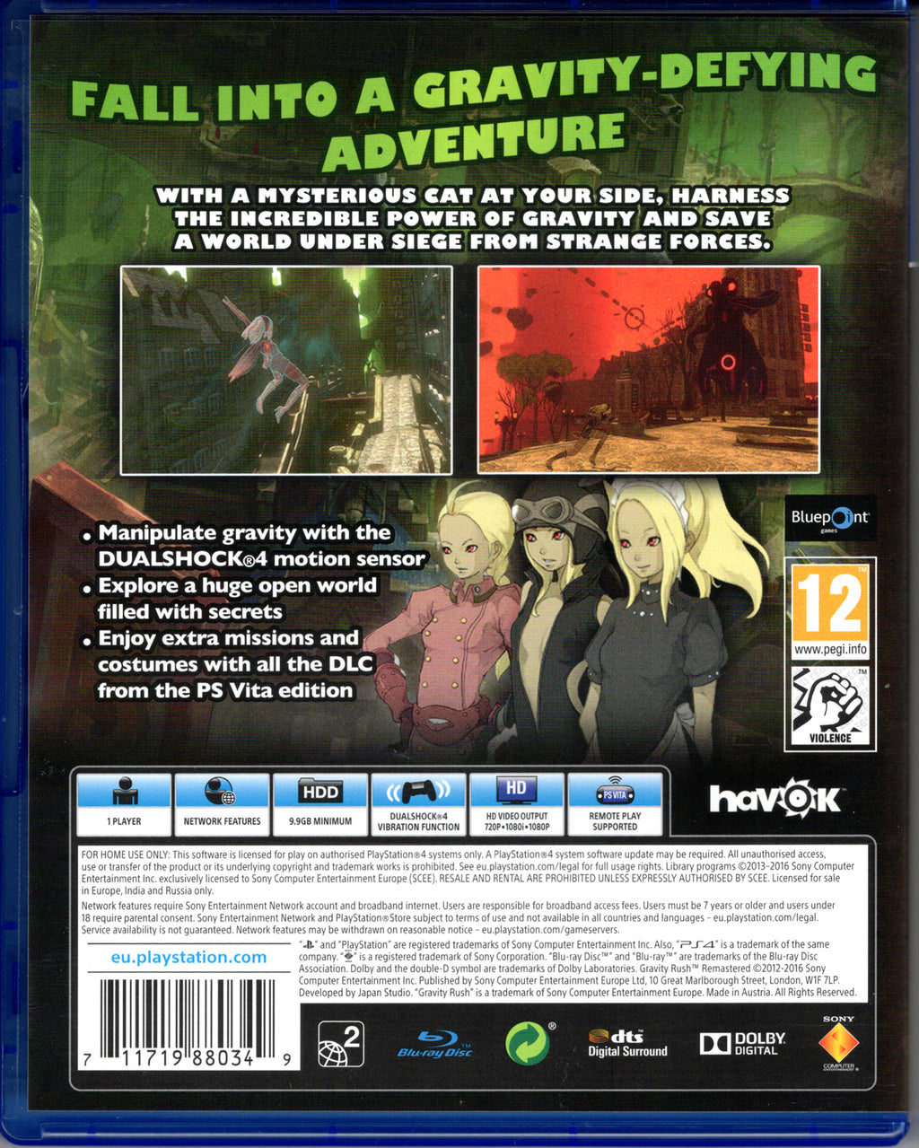 Gravity Rush Remastered - BASCO GAMES