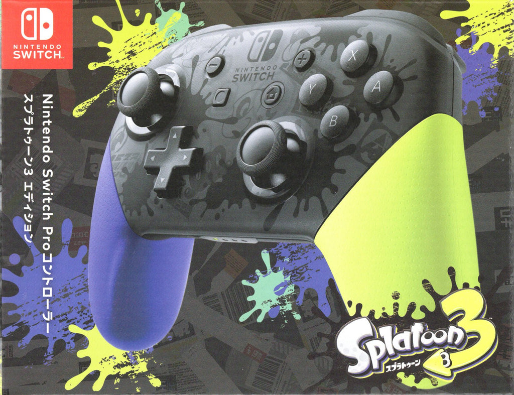 Official OEM Pro Controller Splatoon 3 Ed - BASCO GAMES