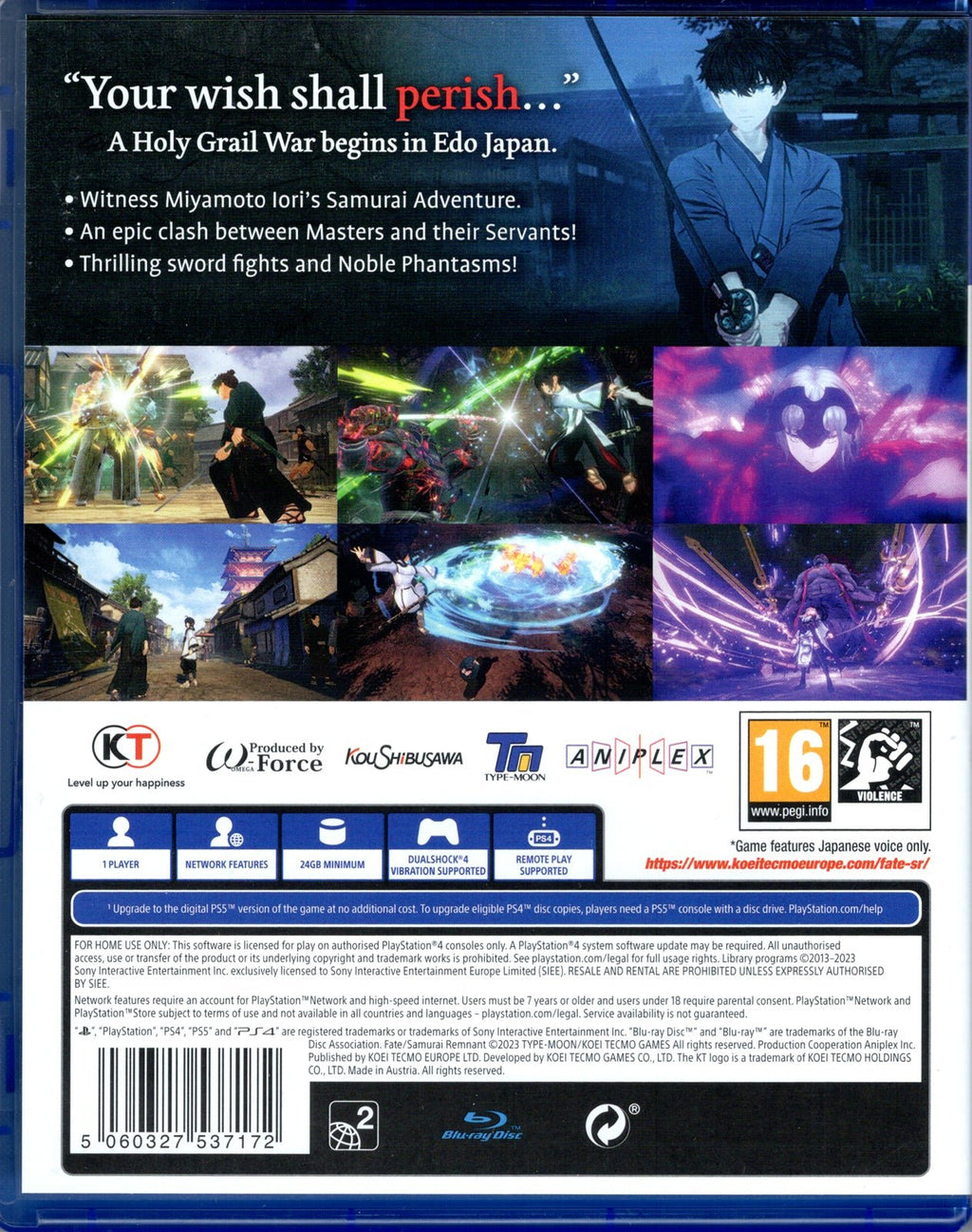 Fate Samurai Remnant - BASCO GAMES