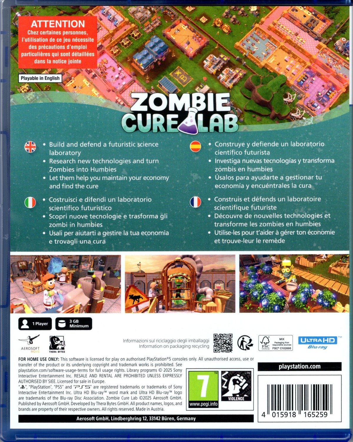 Zombie Cure Lab - BASCO GAMES
