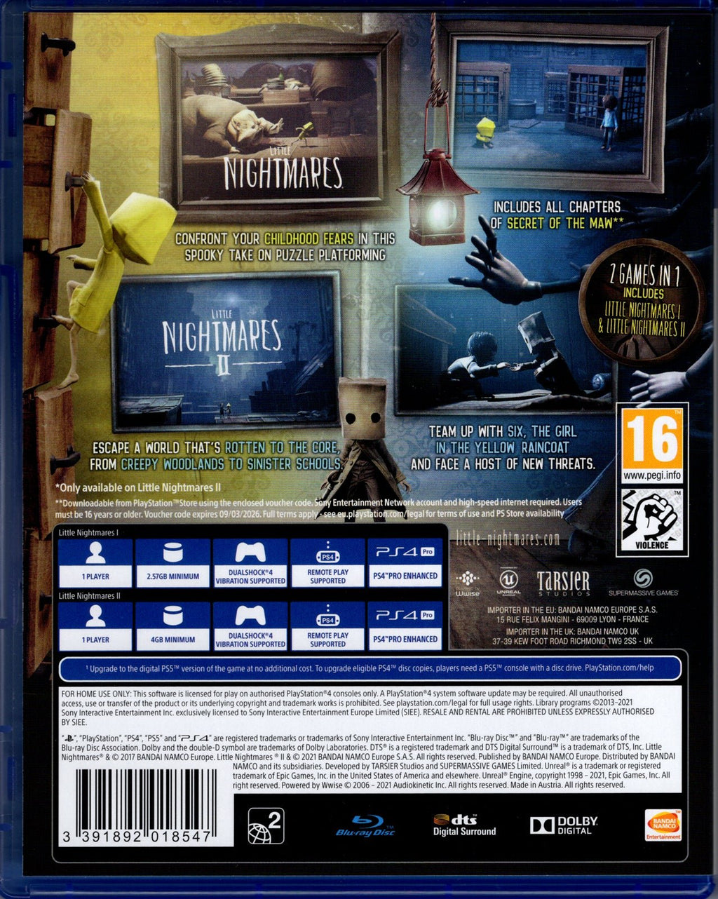 Little Nightmares 1 & 2 - BASCO GAMES