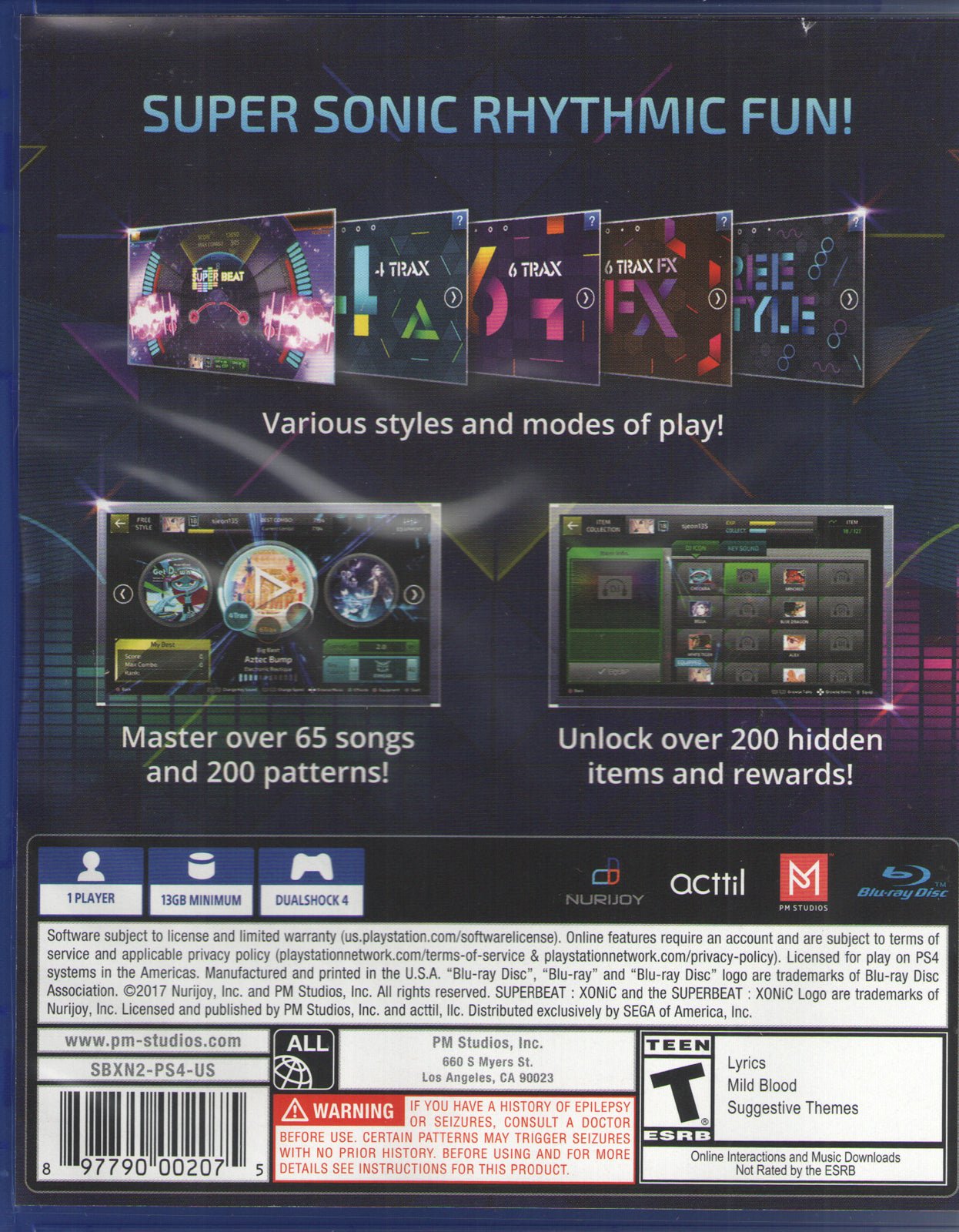 Superbeat: XONiC (with soundtrack CD) - BASCO GAMES