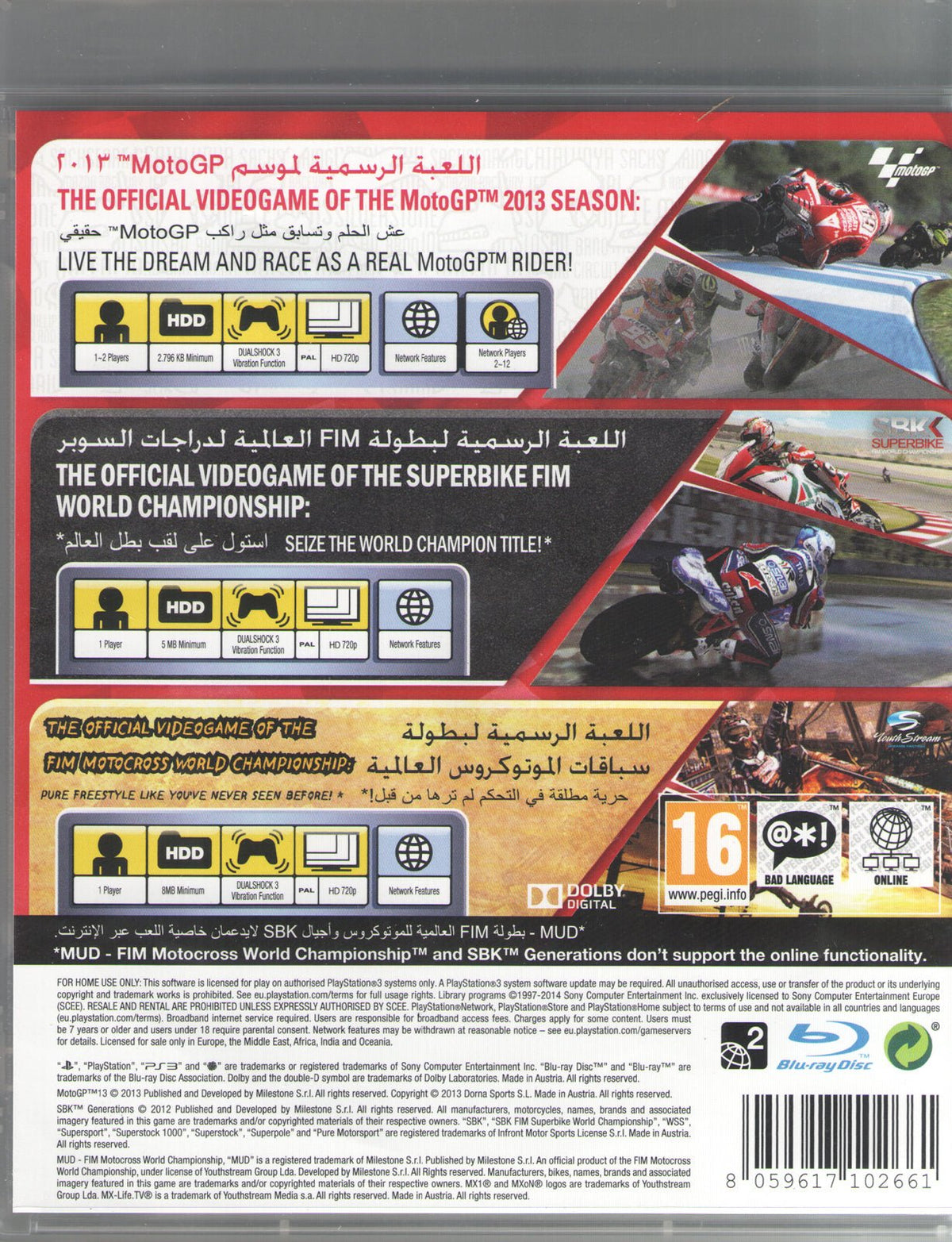 Motorbike Racing Triple Pack: MotoGP 13 SBK MUD - BASCO GAMES