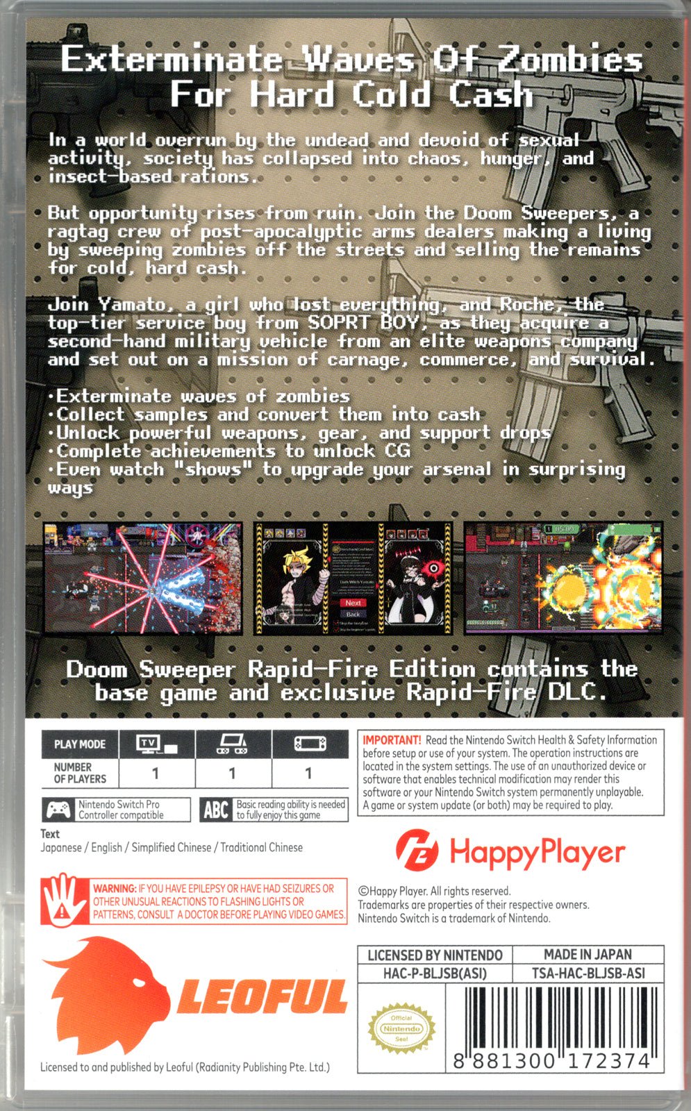Doom Sweeper Rapid-Fire Edition - BASCO GAMES