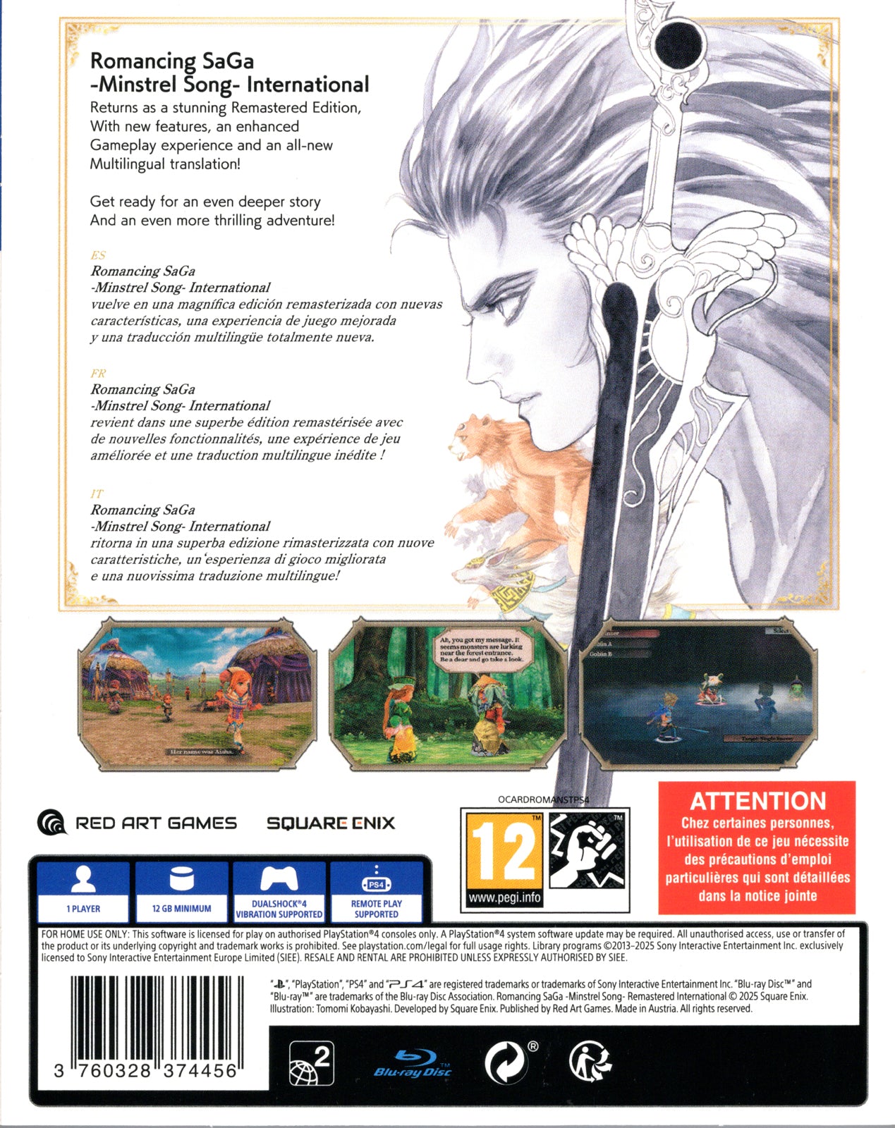 Romancing SaGa: Minstrel Song Remastered International - BASCO GAMES