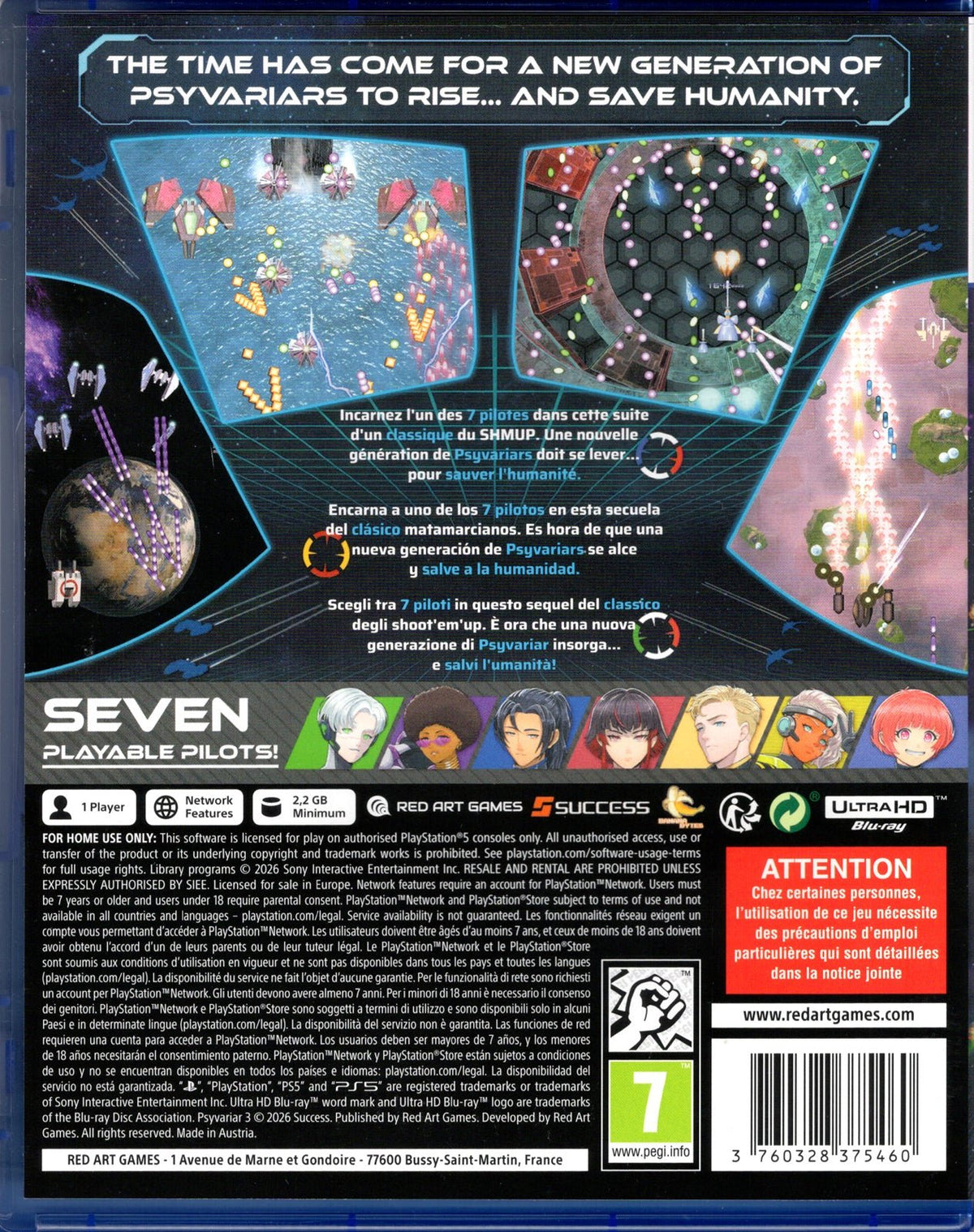 Psyvariar 3 - BASCO GAMES