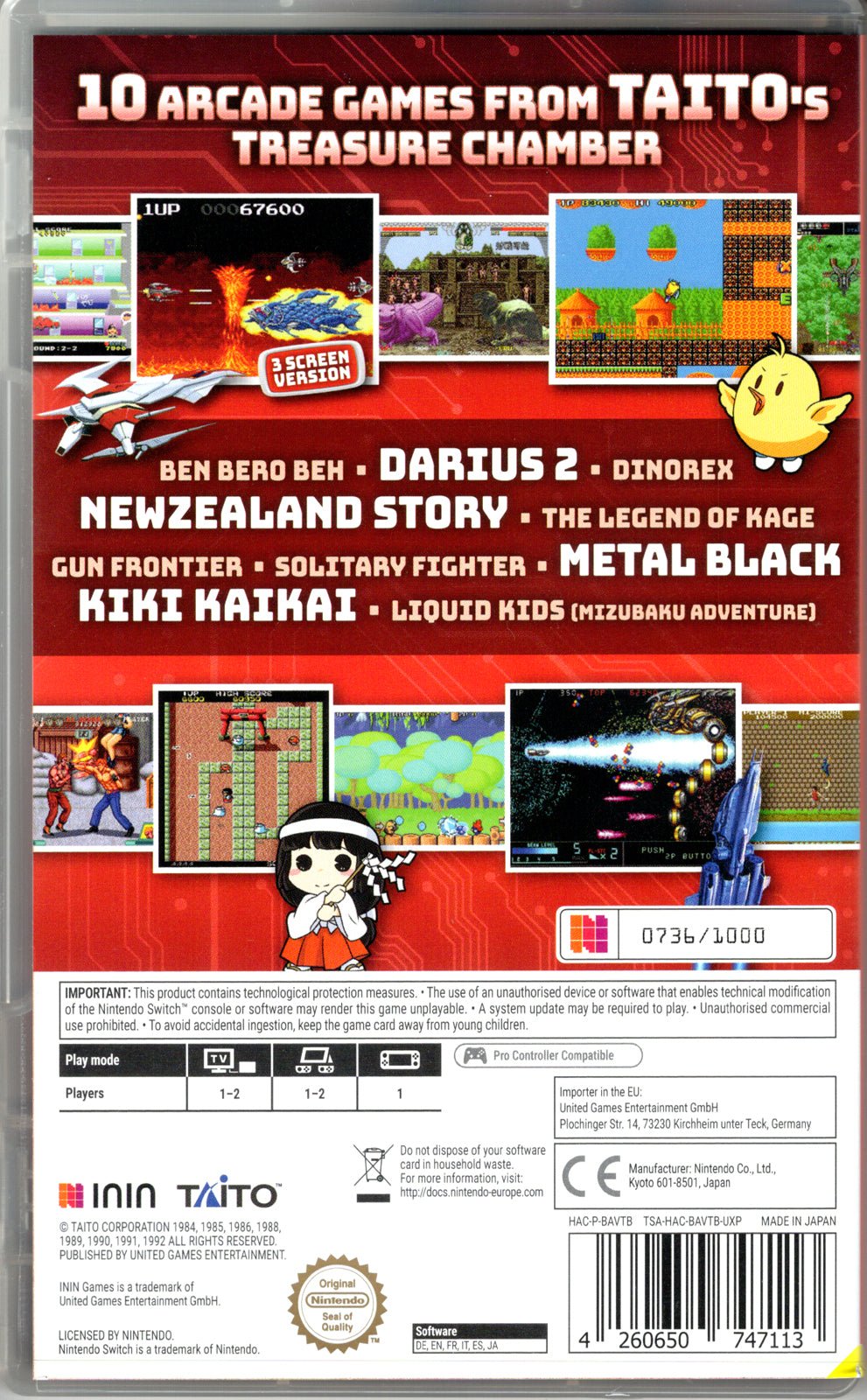 Taito Milestones Triple Pack (1+2+3) - BASCO GAMES