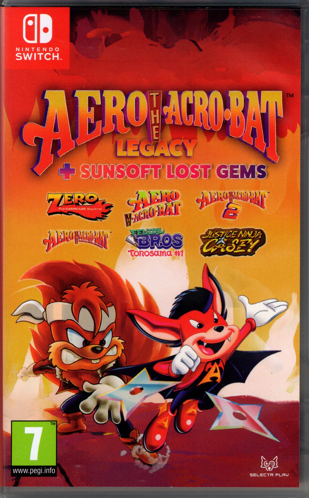 Aero The Acro-Bat Legacy + Sunsoft Lost Gems - BASCO GAMES