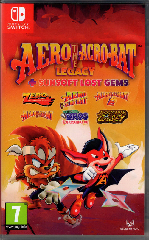 Aero The Acro-Bat Legacy + Sunsoft Lost Gems - BASCO GAMES