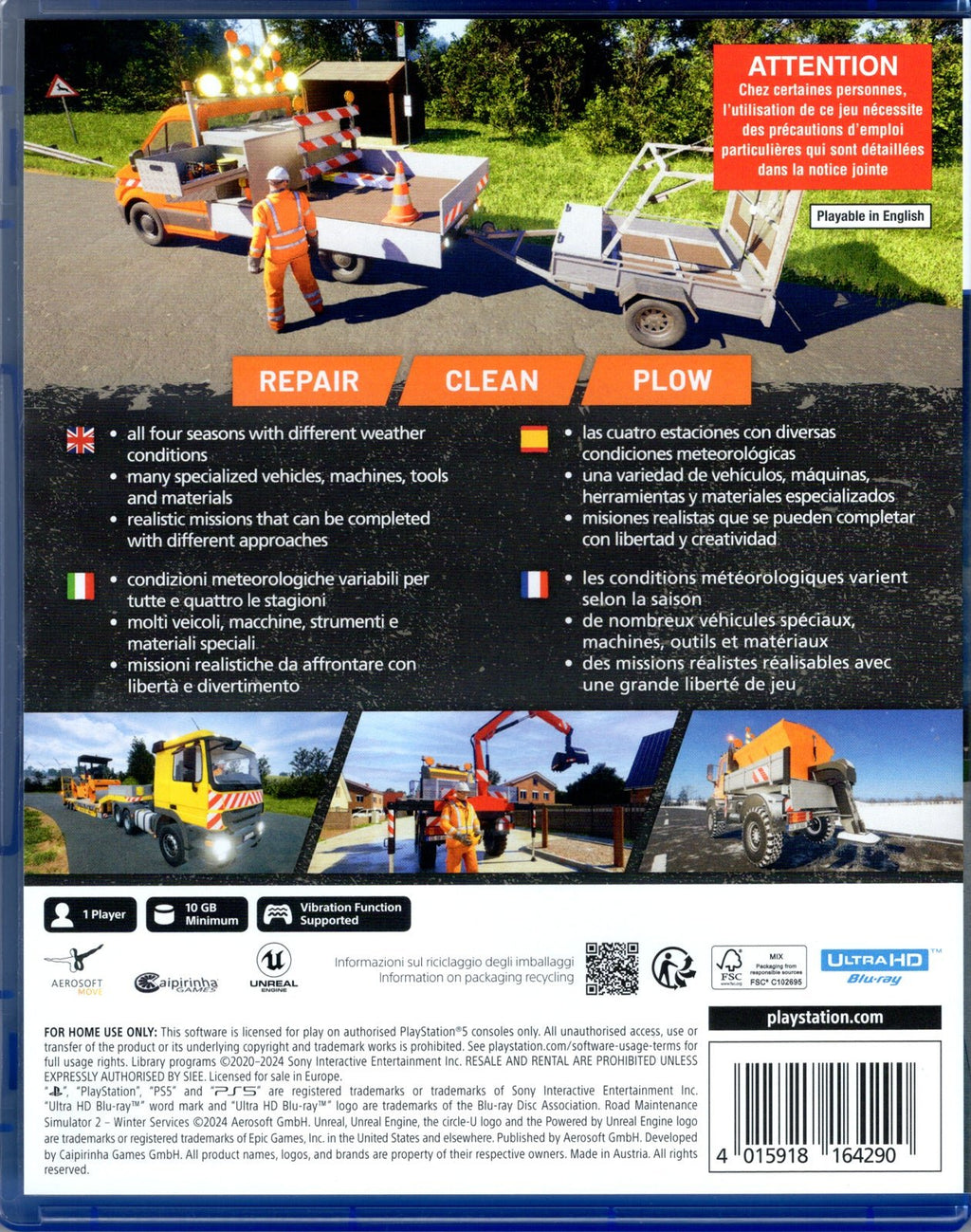 Road Maintenance Simulator 2 Winter Service - BASCO GAMES