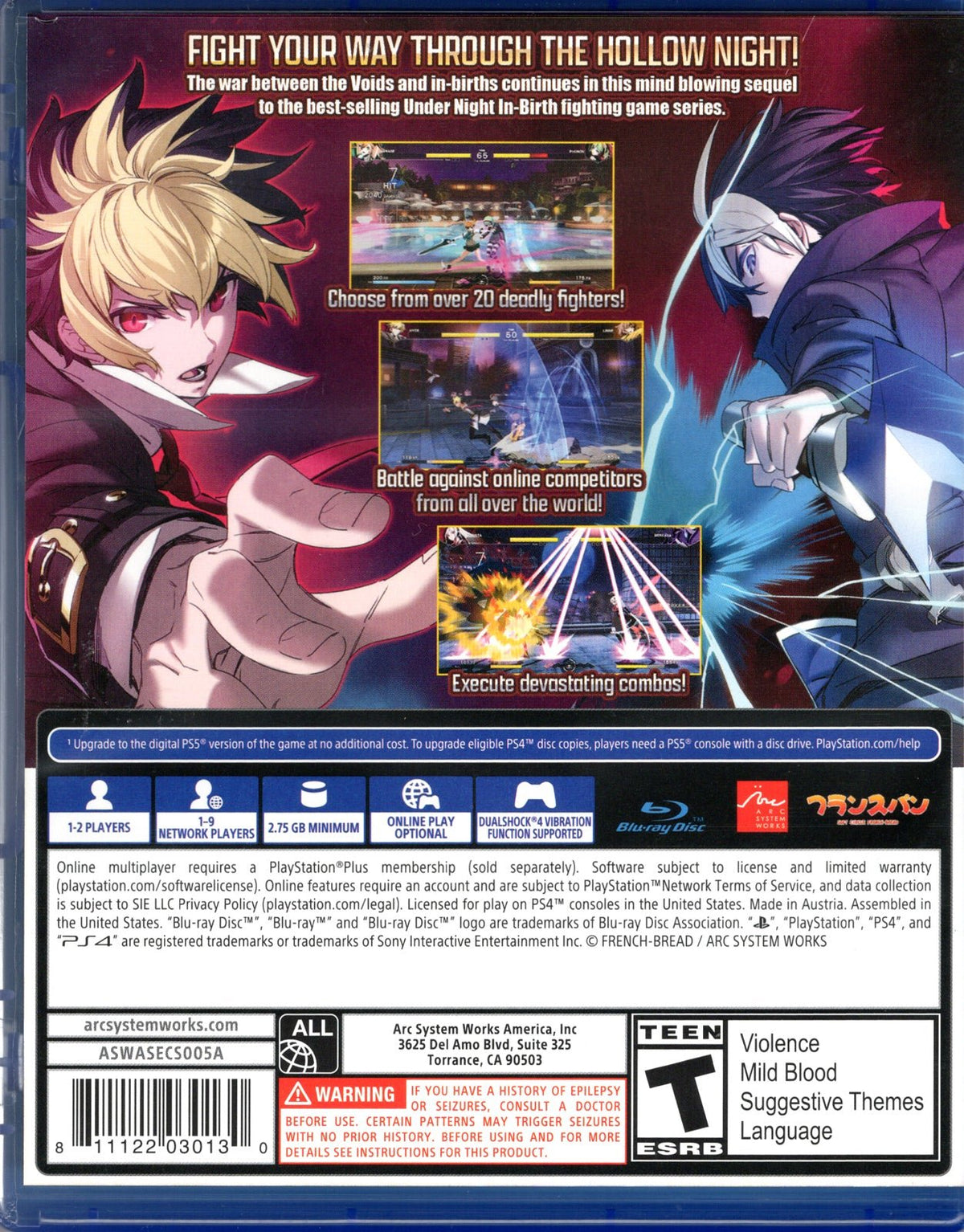 Under Night In-Birth II - BASCO GAMES