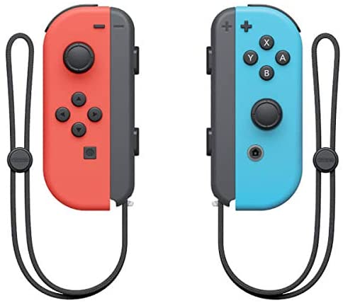Official OEM Joy-Con Neon Red/Neon Blue - BASCO GAMES