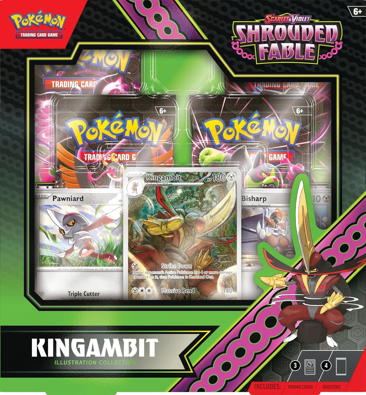 Pokemon TCG - Shrouded Fable Kingambit Illustration Collection - BASCO GAMES