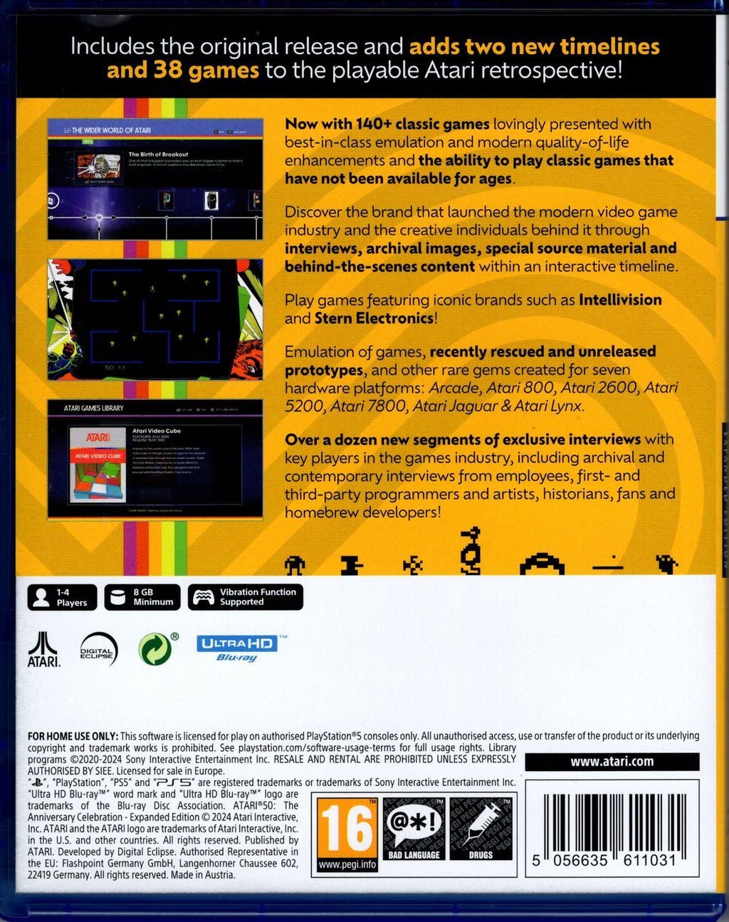 Atari 50: The Anniversary Celebration Expanded Edition - BASCO GAMES