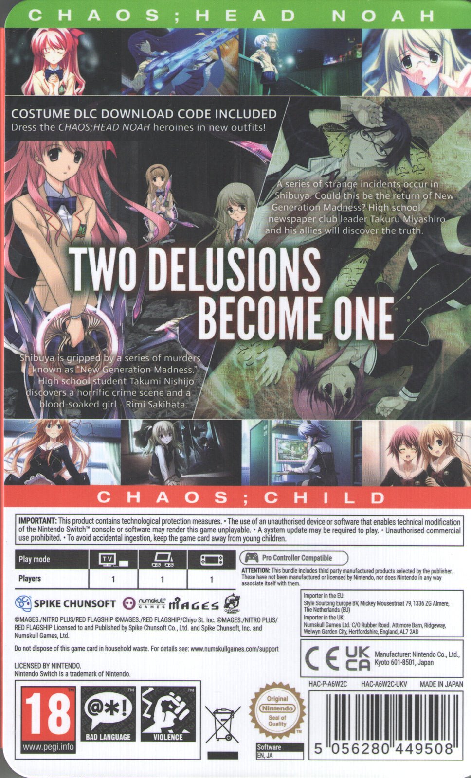 Chaos Double Pack Steelbook Launch Edition - BASCO GAMES