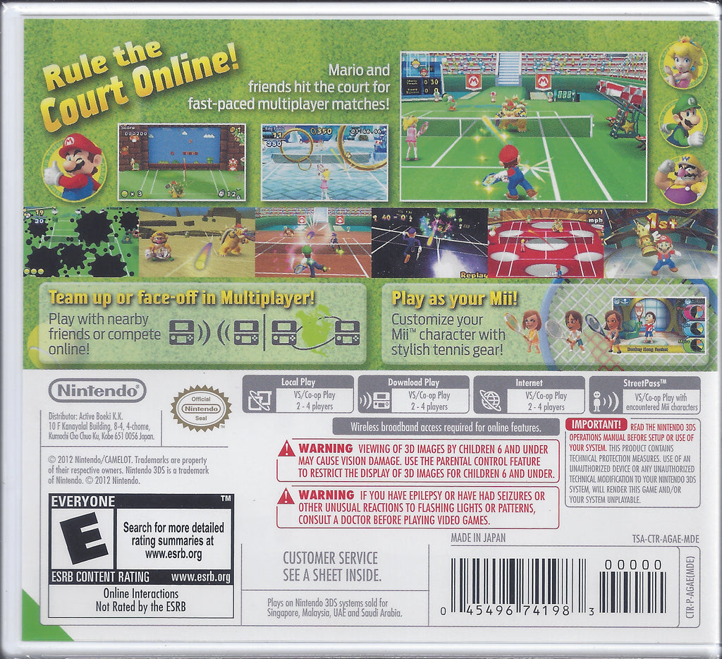 Mario Tennis Open - BASCO GAMES