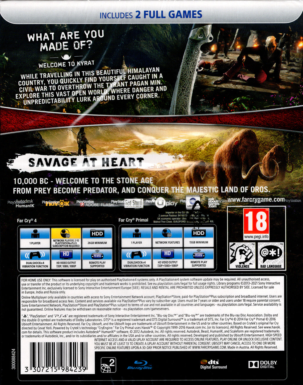 Far Cry Primal and Far Cry 4 Double Pack - BASCO GAMES